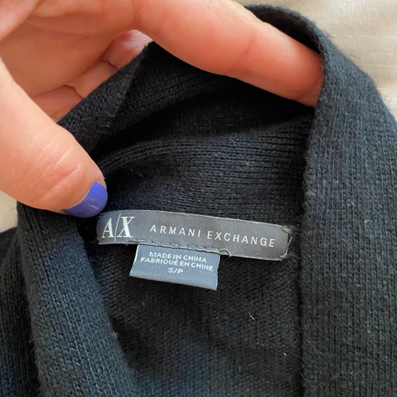 Armani Exchange Black Cardigan with Strass - Picture 2 of 3